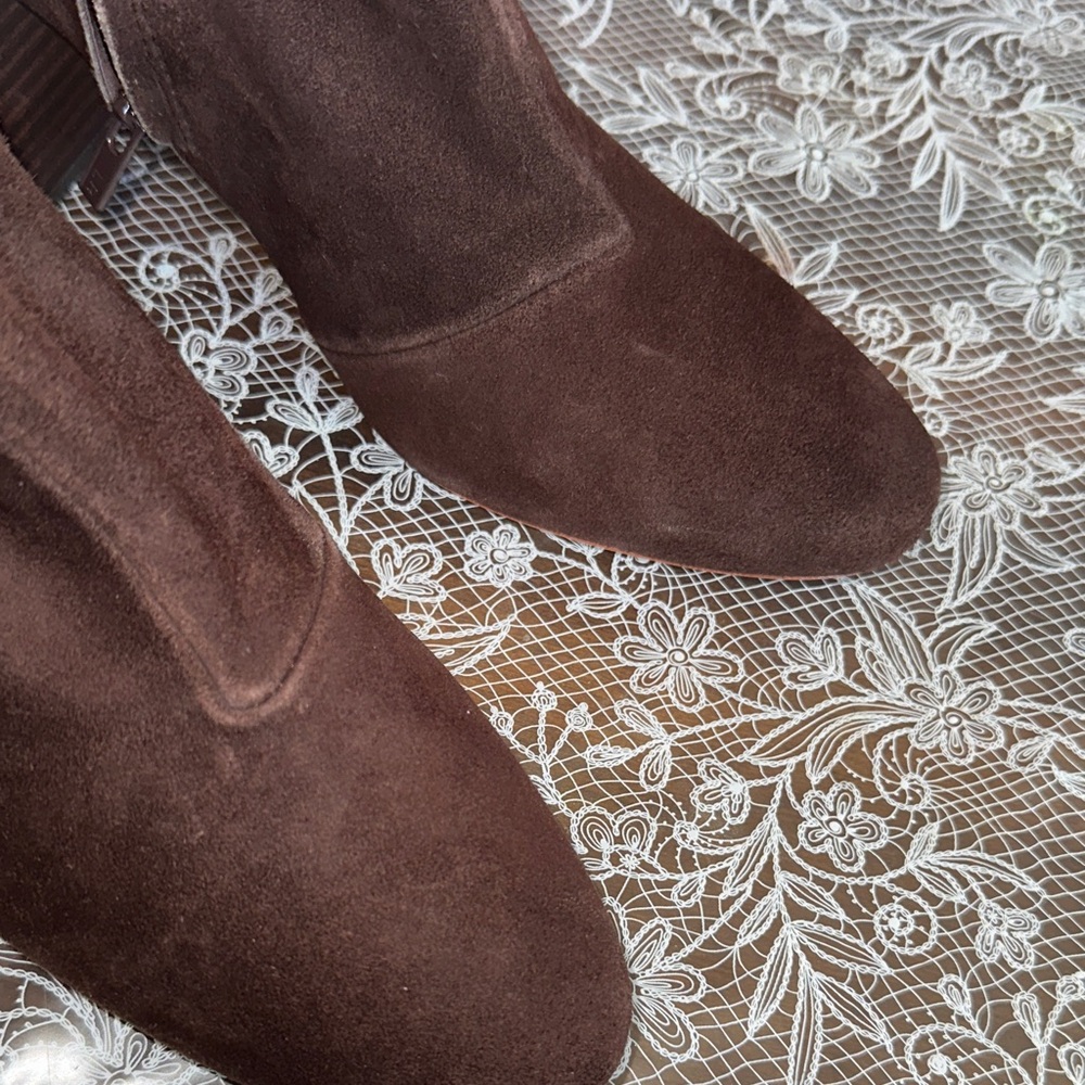 Loeffler Randall Brown Suede Heeled Boots - Picture 7 of 7